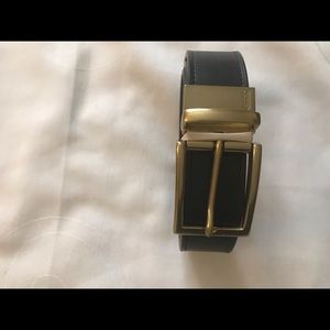 Coach Mens Reversible Black&Brown Leather Belt